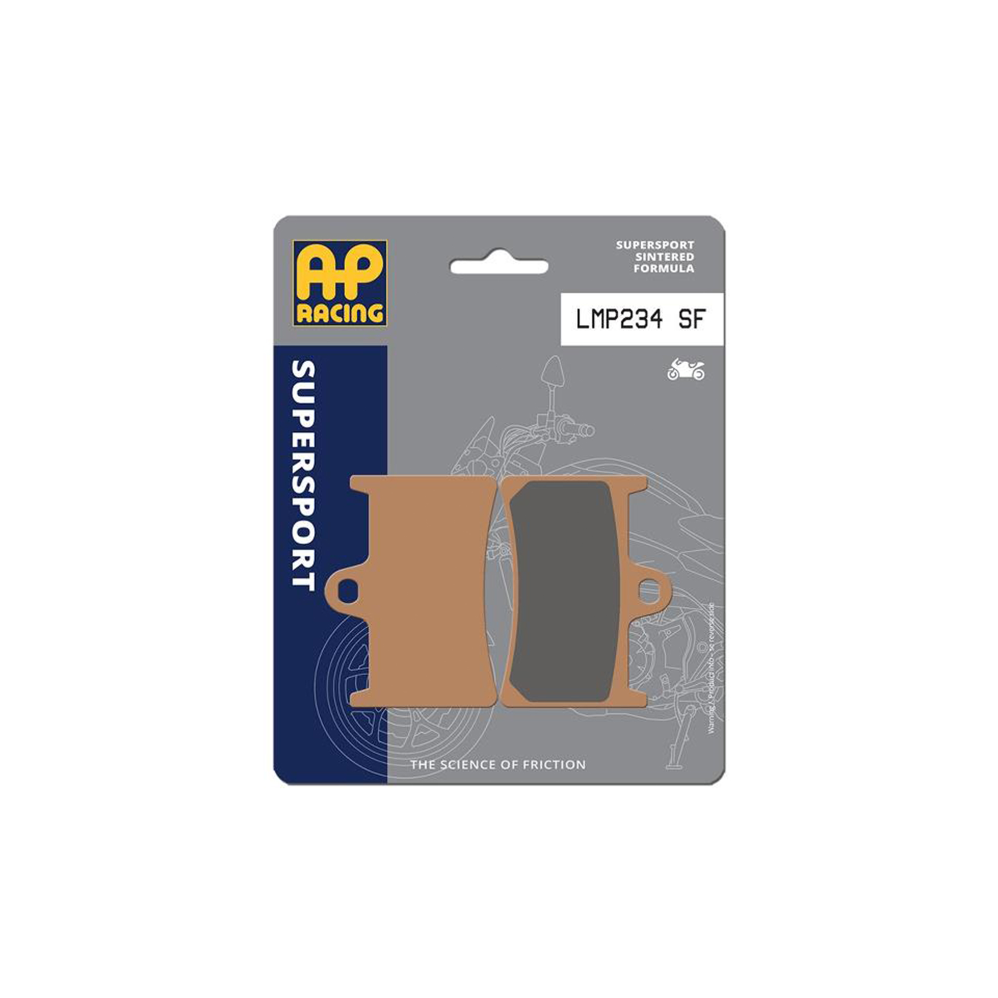 AP Racing SF Supersport Sinter Front Disc Pads - #234SF - Image 3