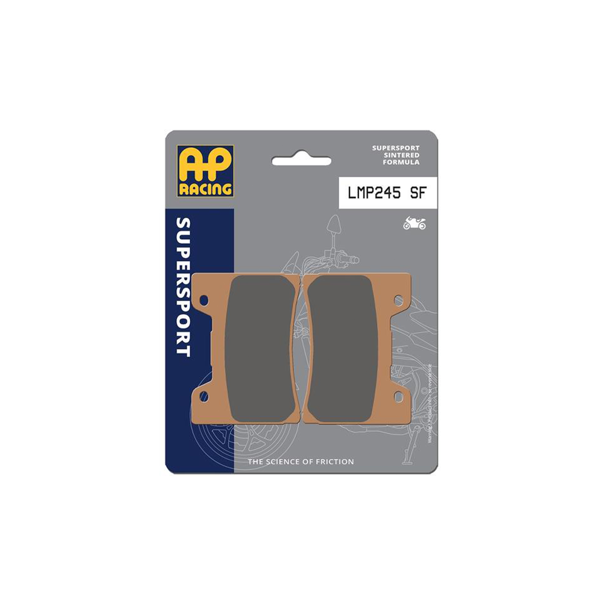 AP Racing SF Supersport Sinter Front Disc Pads - #245SF - Image 3