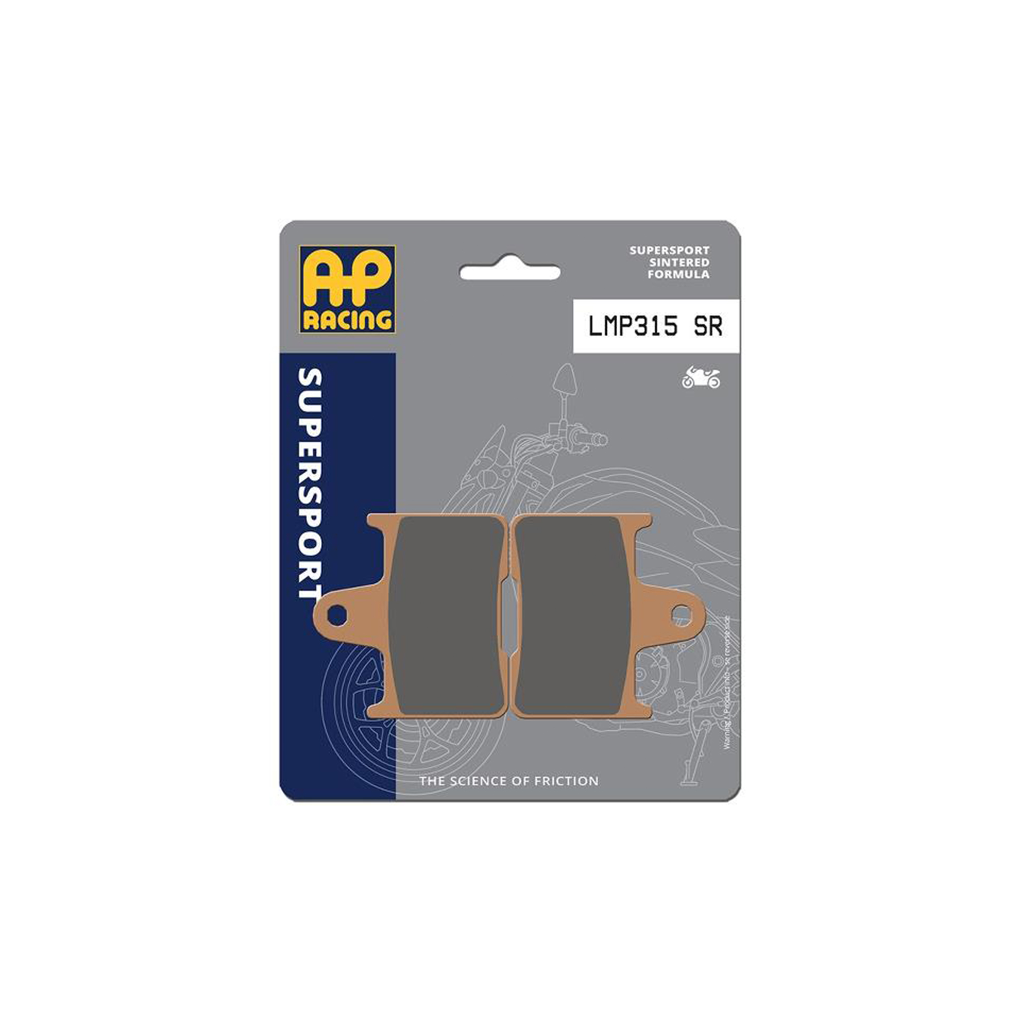 AP Racing SR Supersport Sinter Rear Disc Pads - #315SR - Image 3