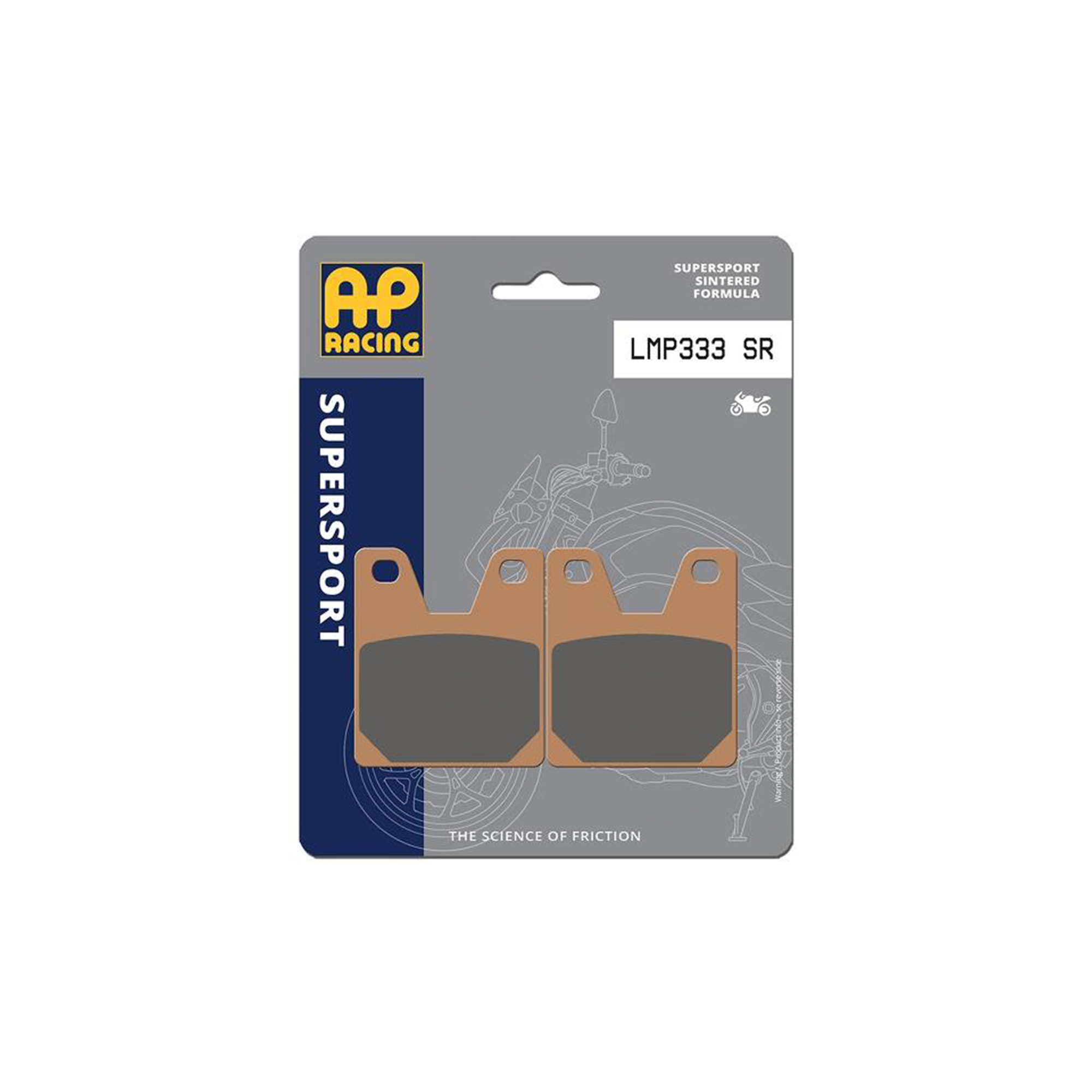 AP Racing SR Supersport Sinter Rear Disc Pads - #333SR - Image 3