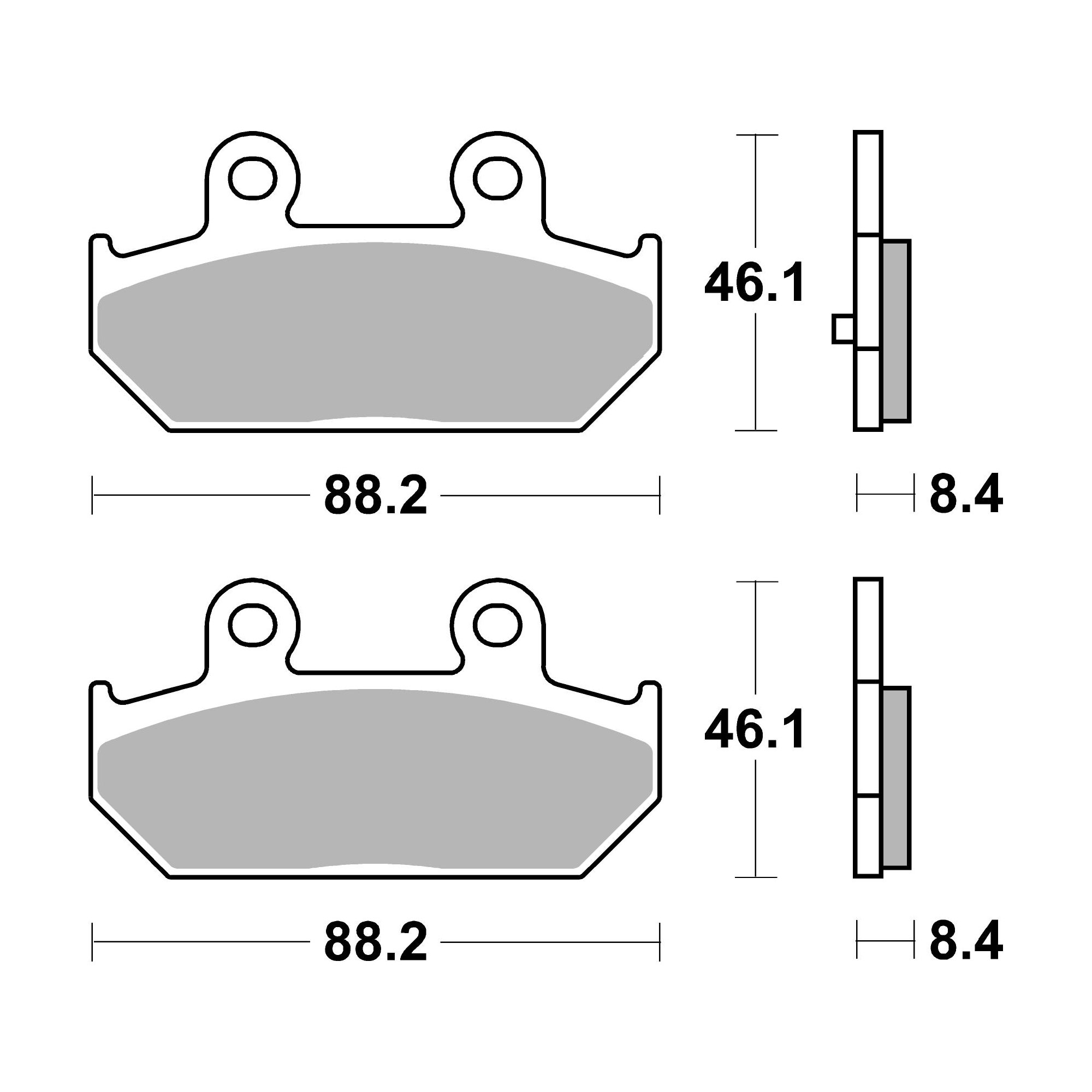 AP Racing SR Supersport Sinter Rear Disc Pads - #404SR - Image 2