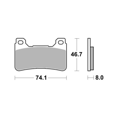 AP Racing SF Supersport Sinter Front Disc Pads – #409SF
