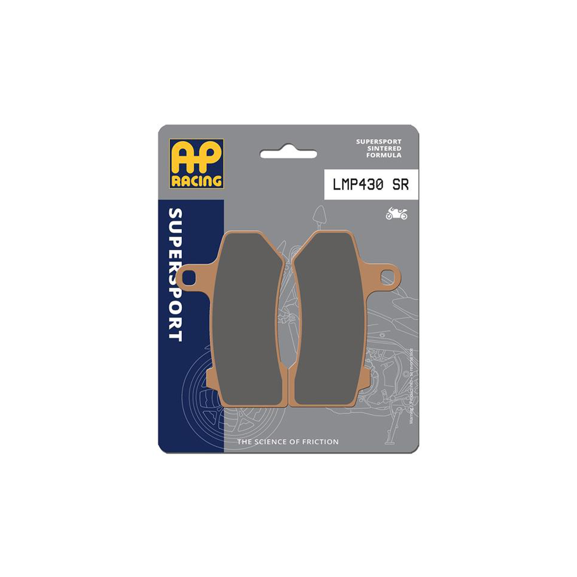 AP Racing SR Supersport Sinter Rear Disc Pads - #430SR - Image 3