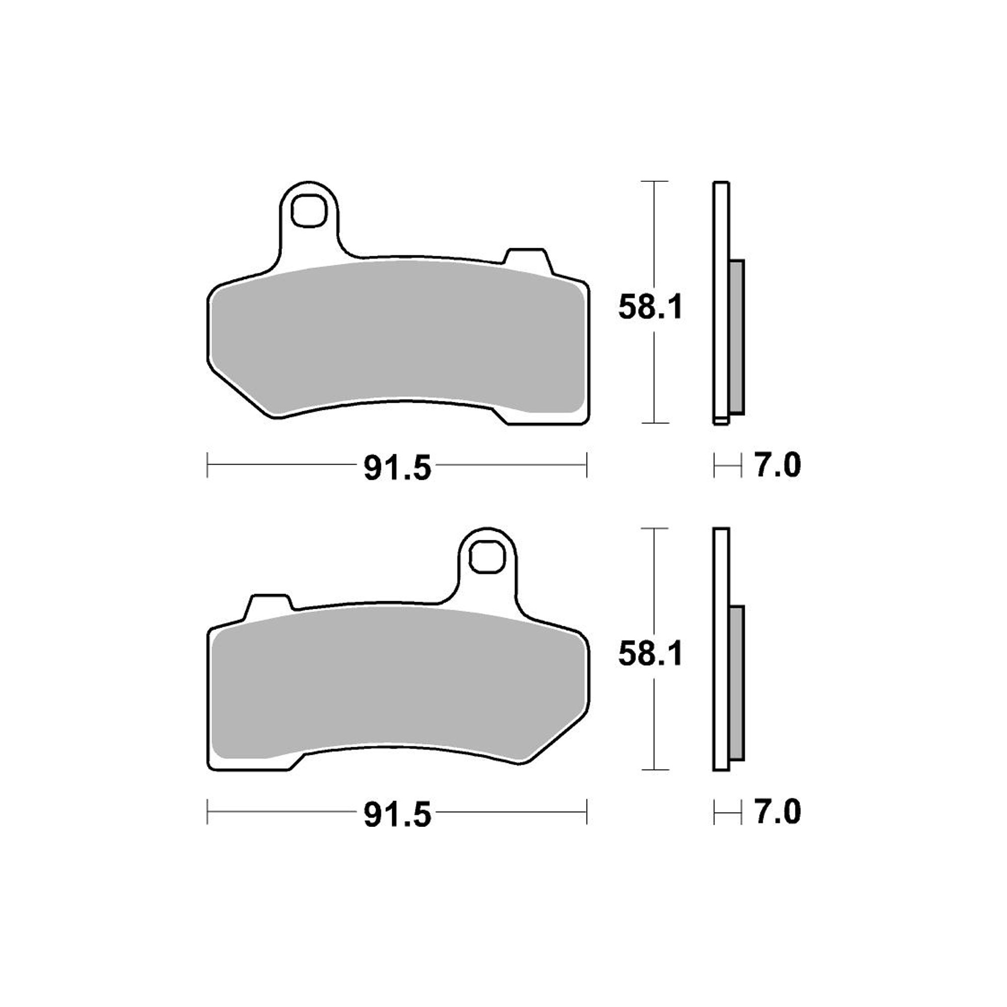 AP Racing SR Supersport Sinter Rear Disc Pads - #430SR - Image 2