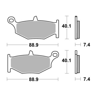 AP Racing SR Supersport Sinter Rear Disc Pads – #433SR