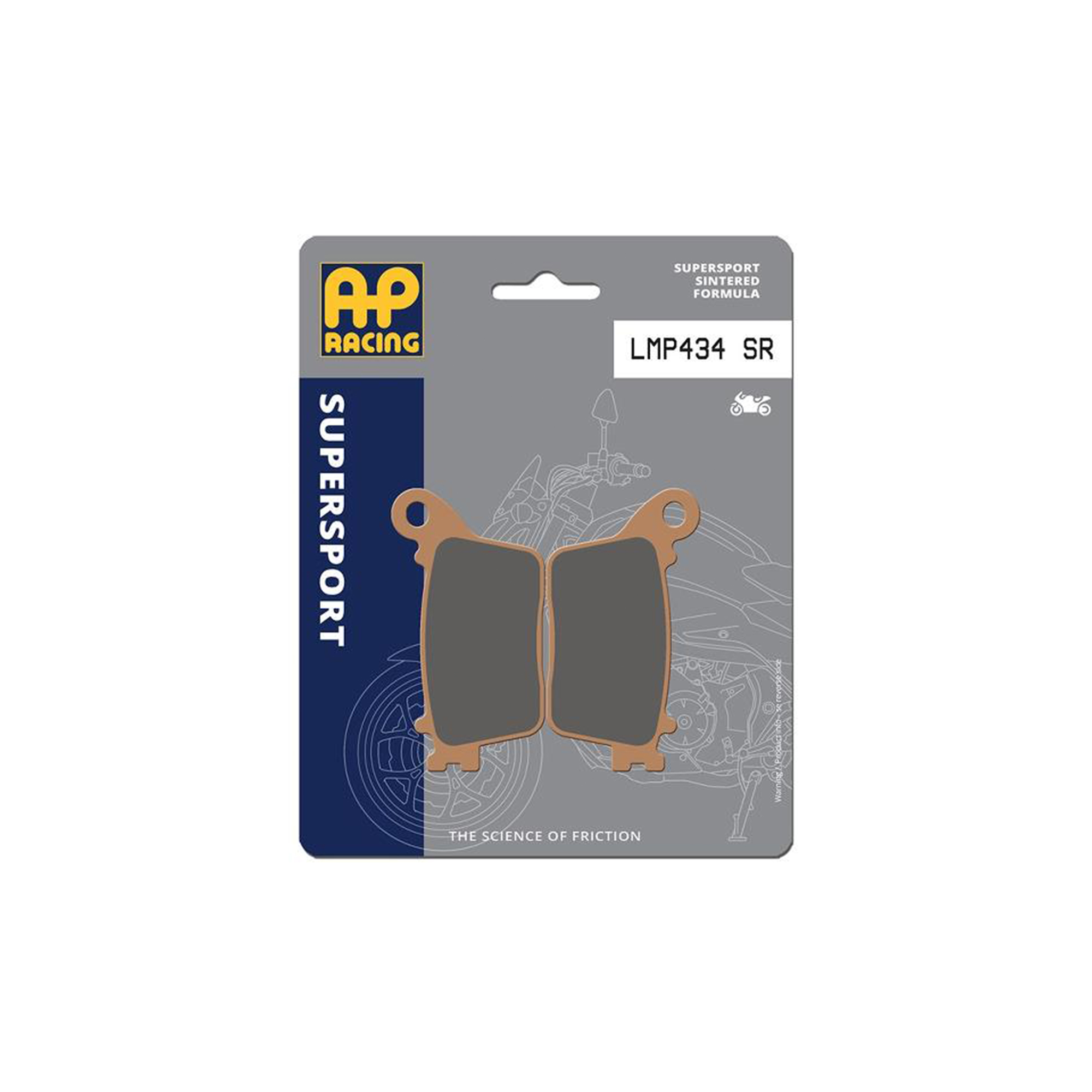 AP Racing SR Supersport Sinter Rear Disc Pads - #434SR - Image 3