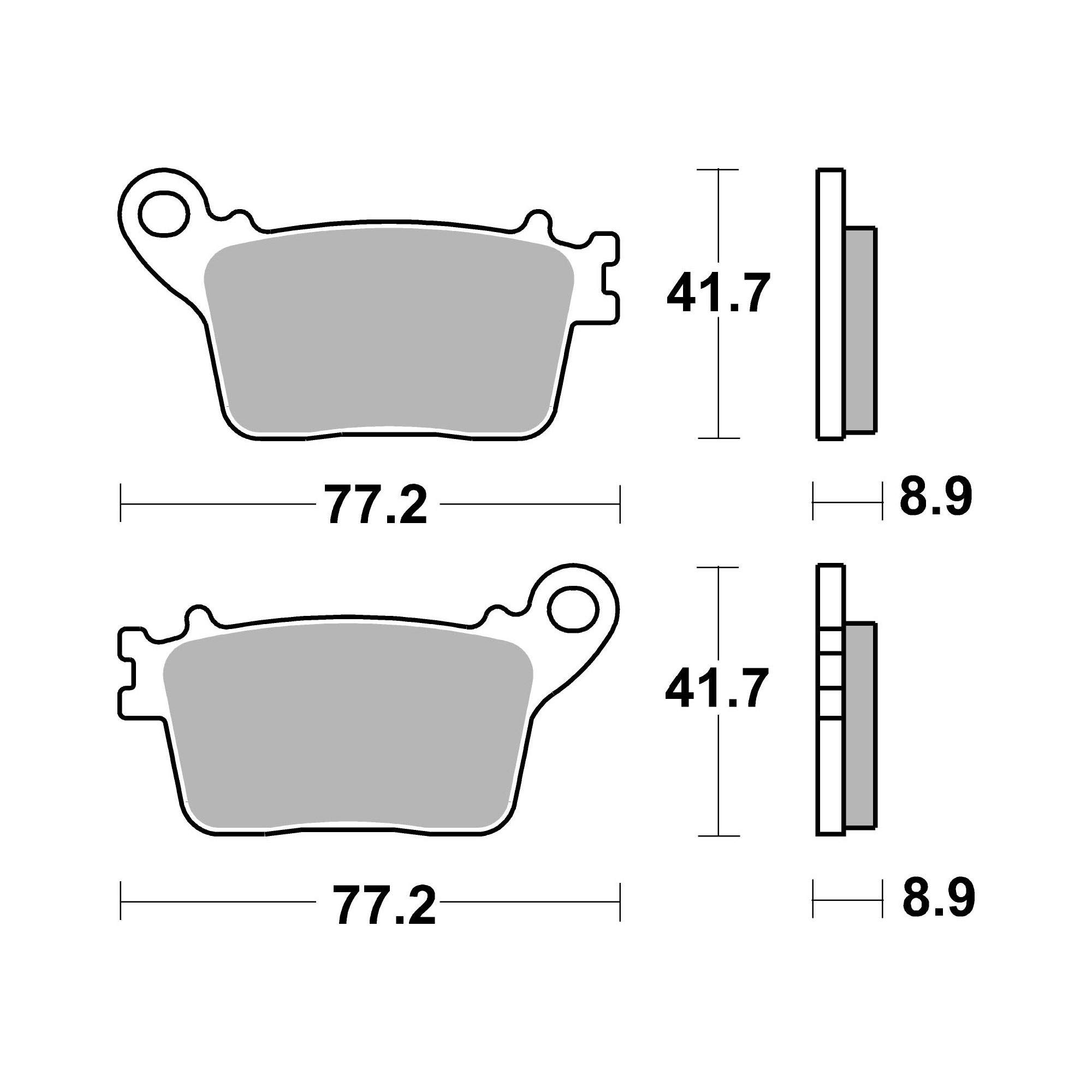 AP Racing SR Supersport Sinter Rear Disc Pads - #434SR - Image 2