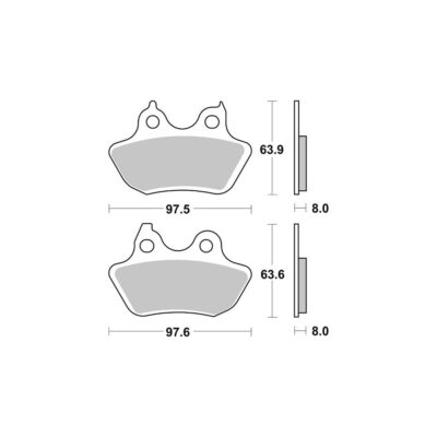 AP Racing SR Supersport Sinter Rear Disc Pads – #446SR
