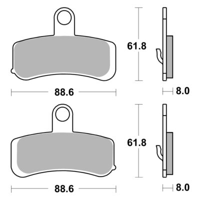 AP Racing SF Supersport Sinter Front Disc Pads – #453SF