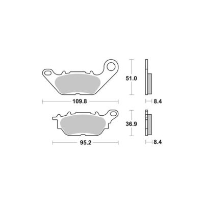 AP Racing Disc Pad Organic #444