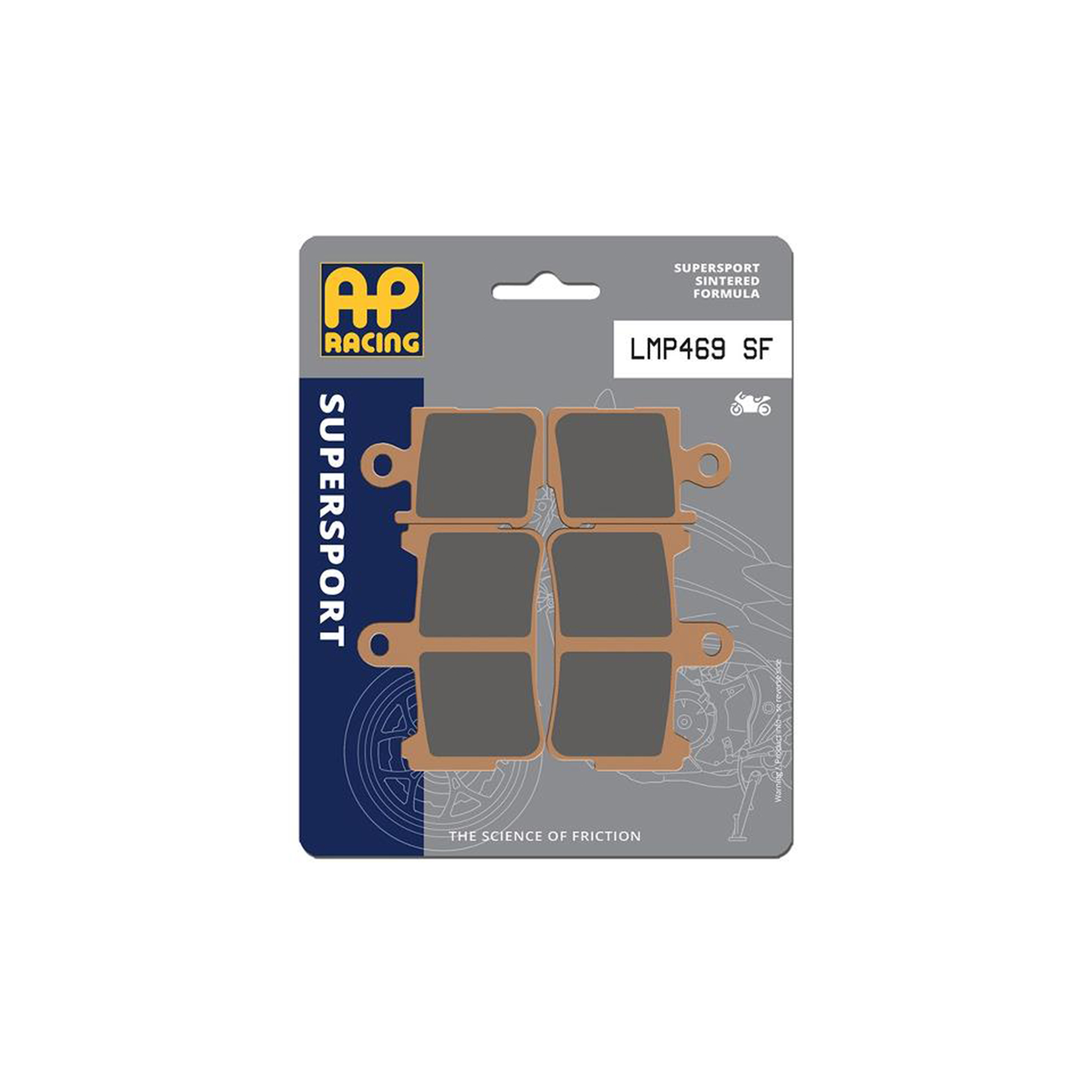 AP Racing SF Supersport Sinter Front Disc Pads - #469SF - Image 3
