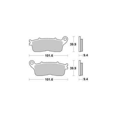 AP Racing Disc Pad Sinter Rear #492