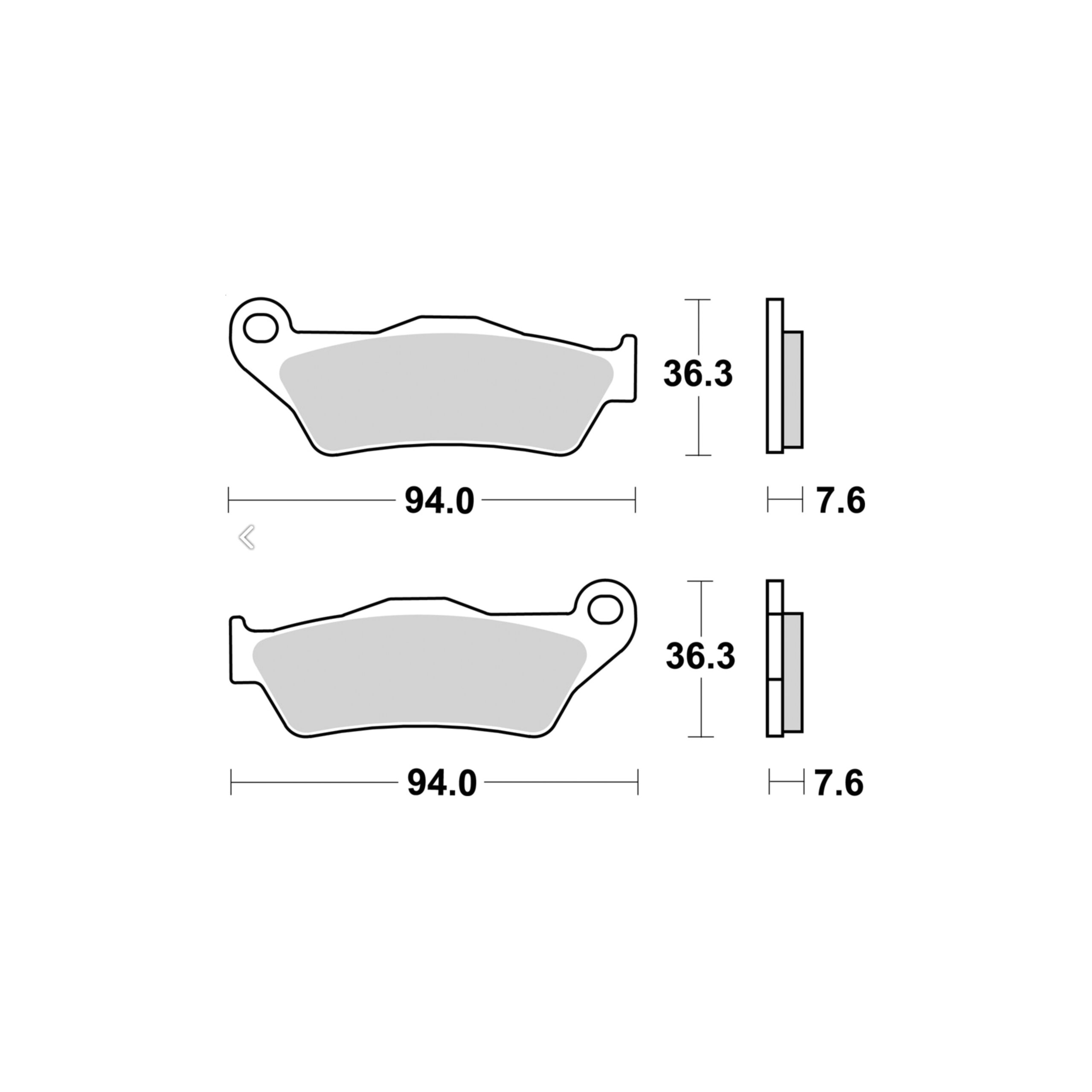 AP Racing Disc Pad Organic Scooter #1137 - Image 2