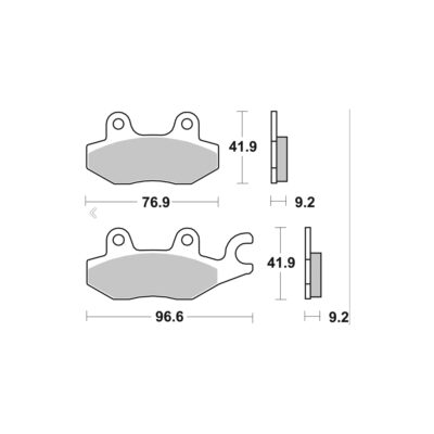 AP Racing Disc Pad Organic Scooter #1137