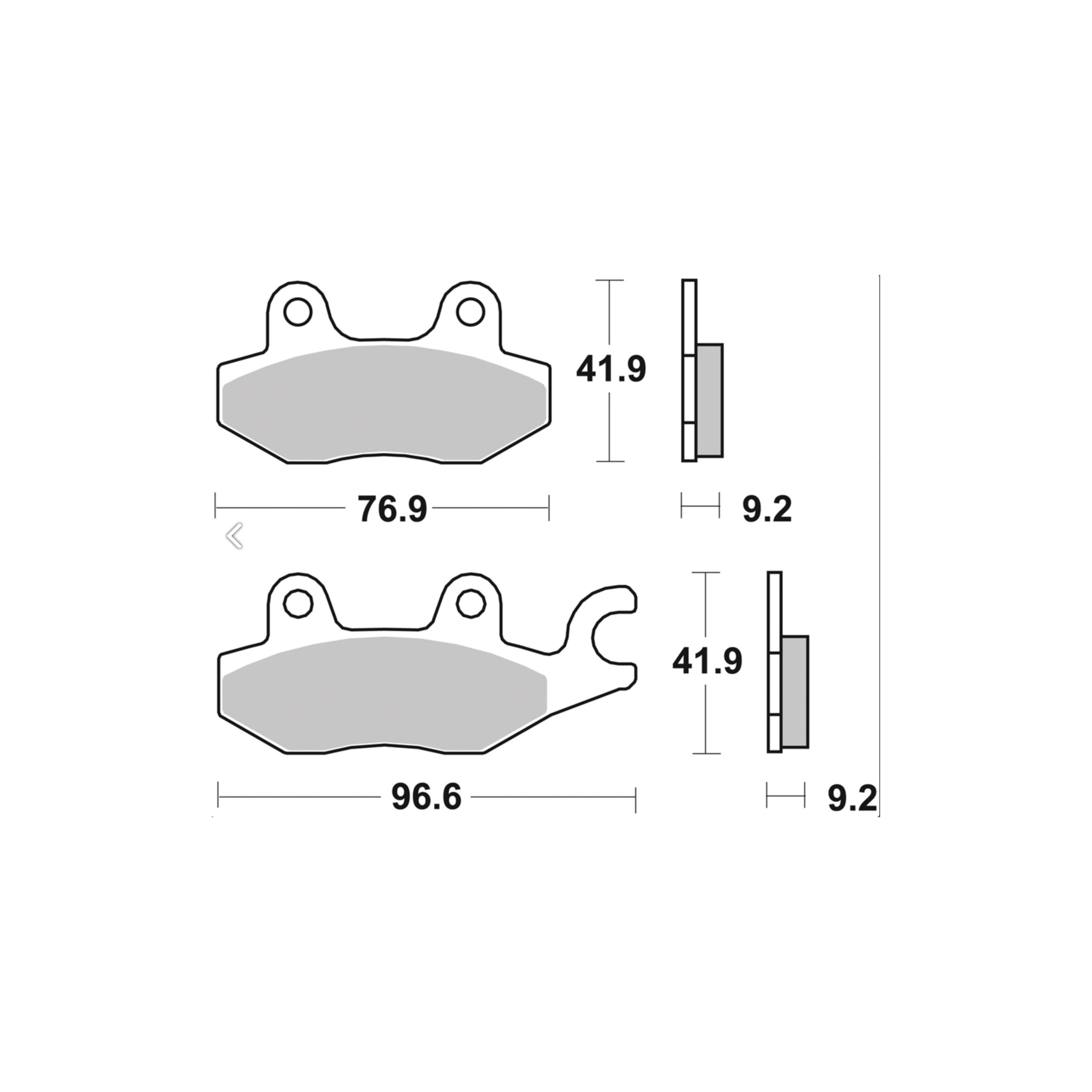 AP Racing Disc Pad Organic Scooter #1137 - Image 2