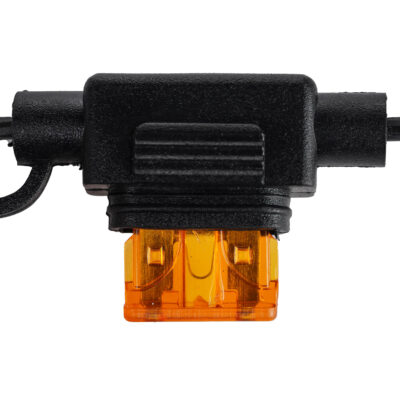 Bike It Battery Charging Lead with 5A Fuse and Tamiya Waterproof Connector [+ ROUND / – SQUARE terminals]