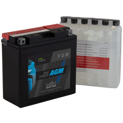 intAct YT14B-BS Maintenance Free AGM Bike-Power Battery
