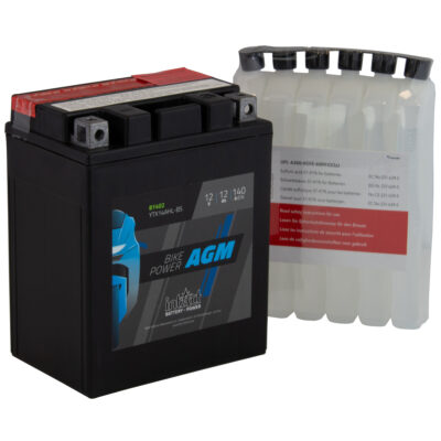 intAct YTX14AHL-BS Maintenance Free AGM Bike-Power Battery