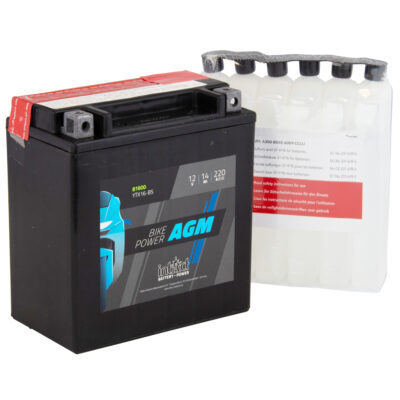 intAct YTX16-BS Maintenance Free AGM Bike-Power Battery