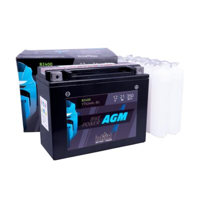 intAct YTX24HL-BS Maintenance Free AGM Bike-Power Battery