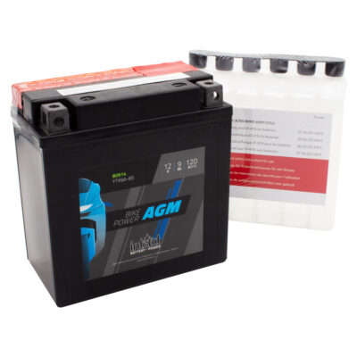 intAct YTX9A-BS Maintenance Free AGM Bike-Power Battery