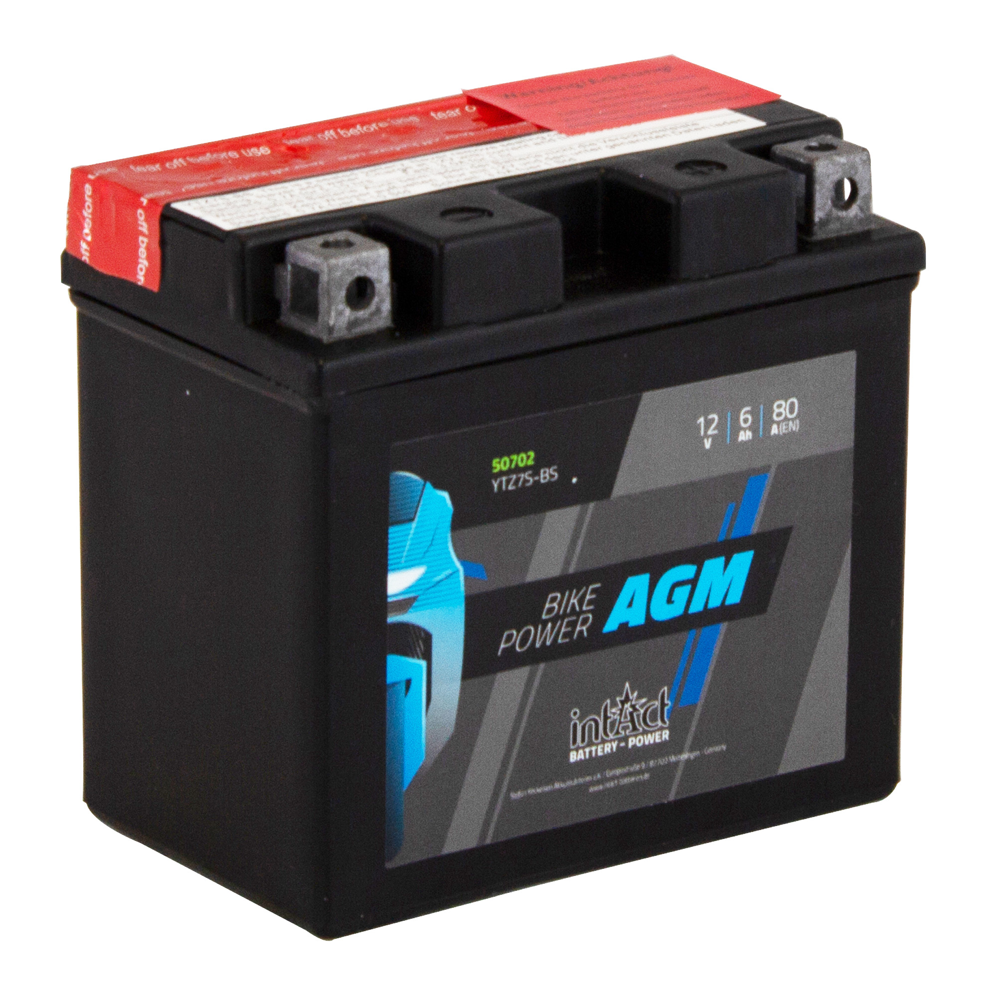 intAct YTZ7S-BS Maintenance Free AGM Bike-Power Battery