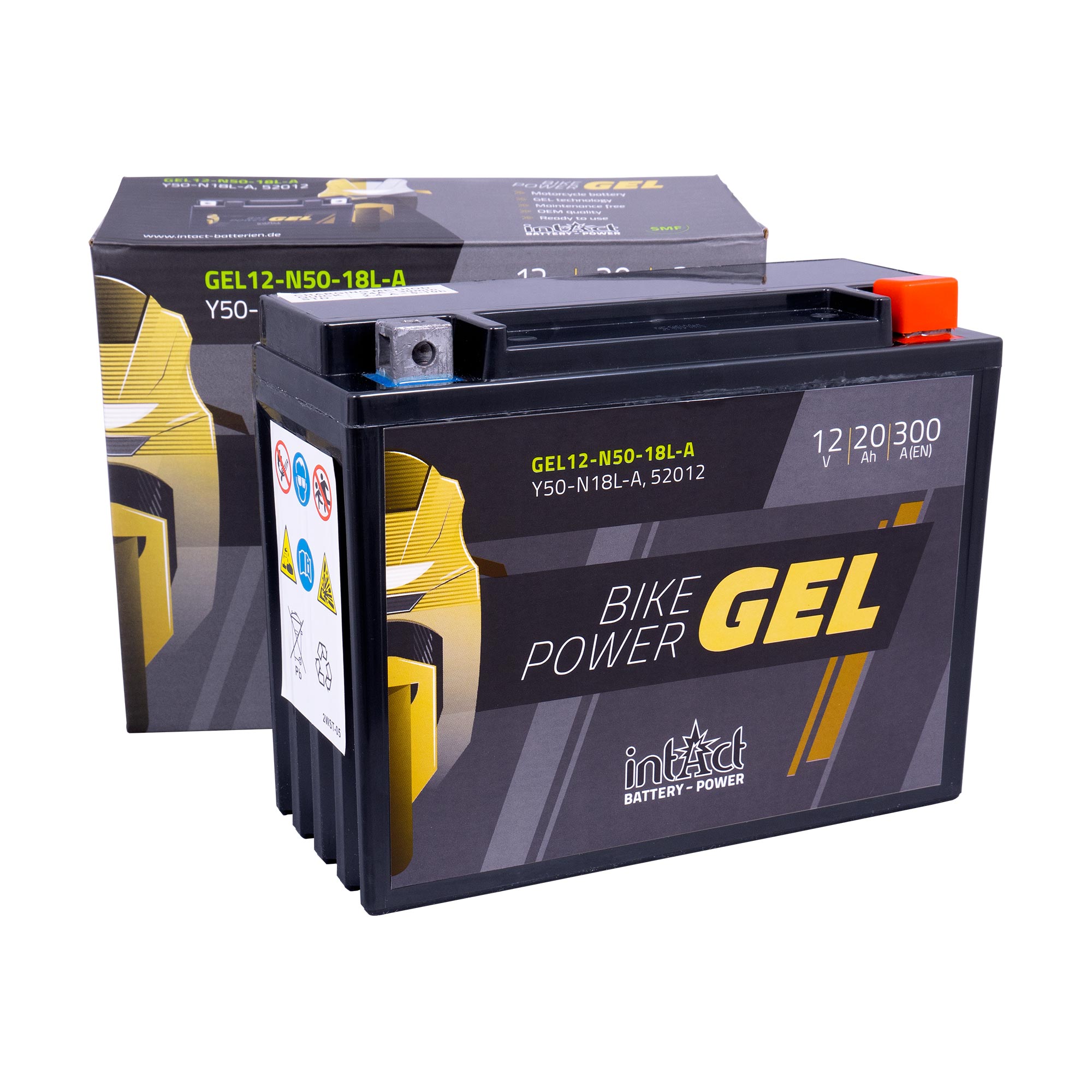 intAct Y50-N18L-A / 52012 Gel Bike-Power Battery - Image 2
