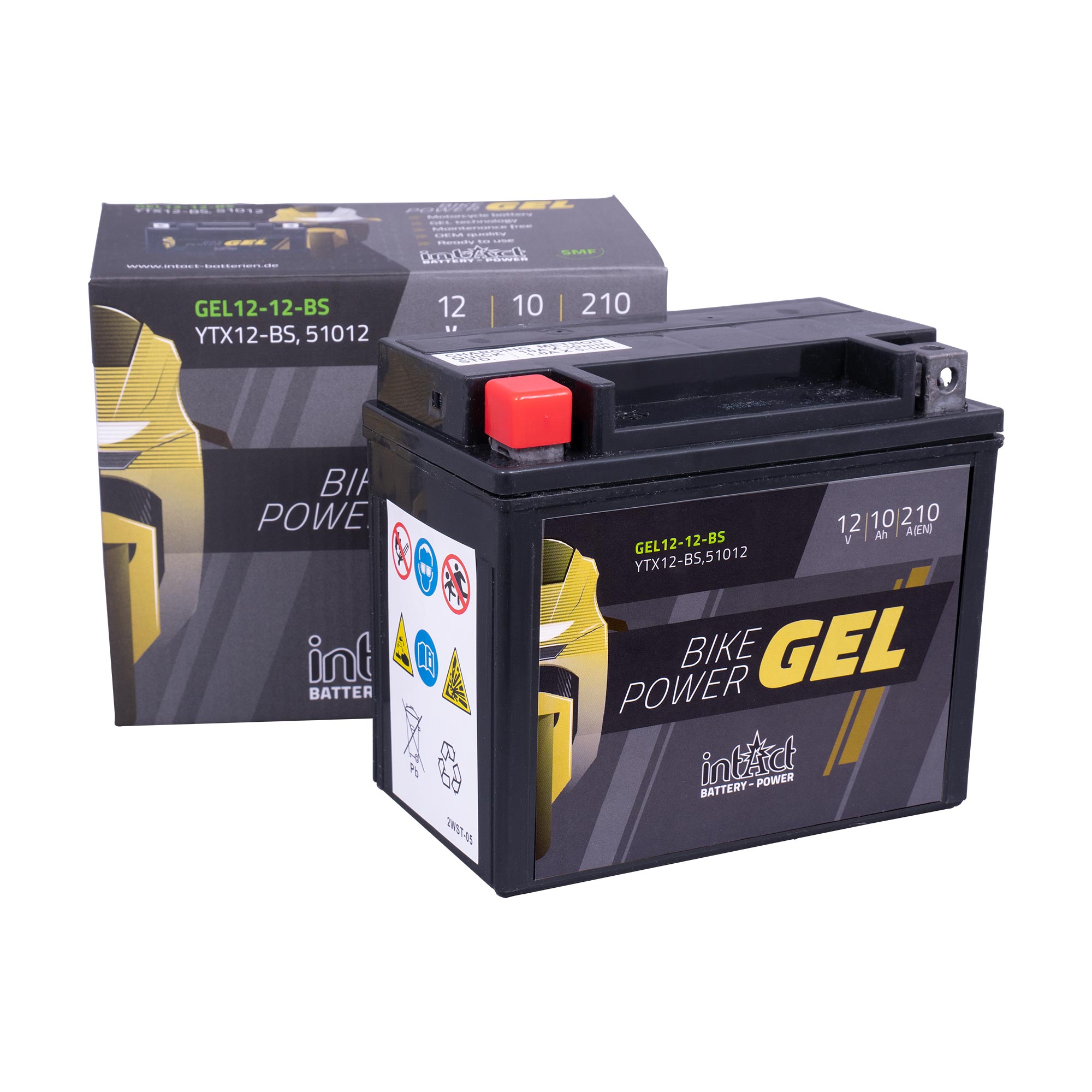 intAct YTX12-BS / 51012 Gel Bike-Power Battery - Image 2