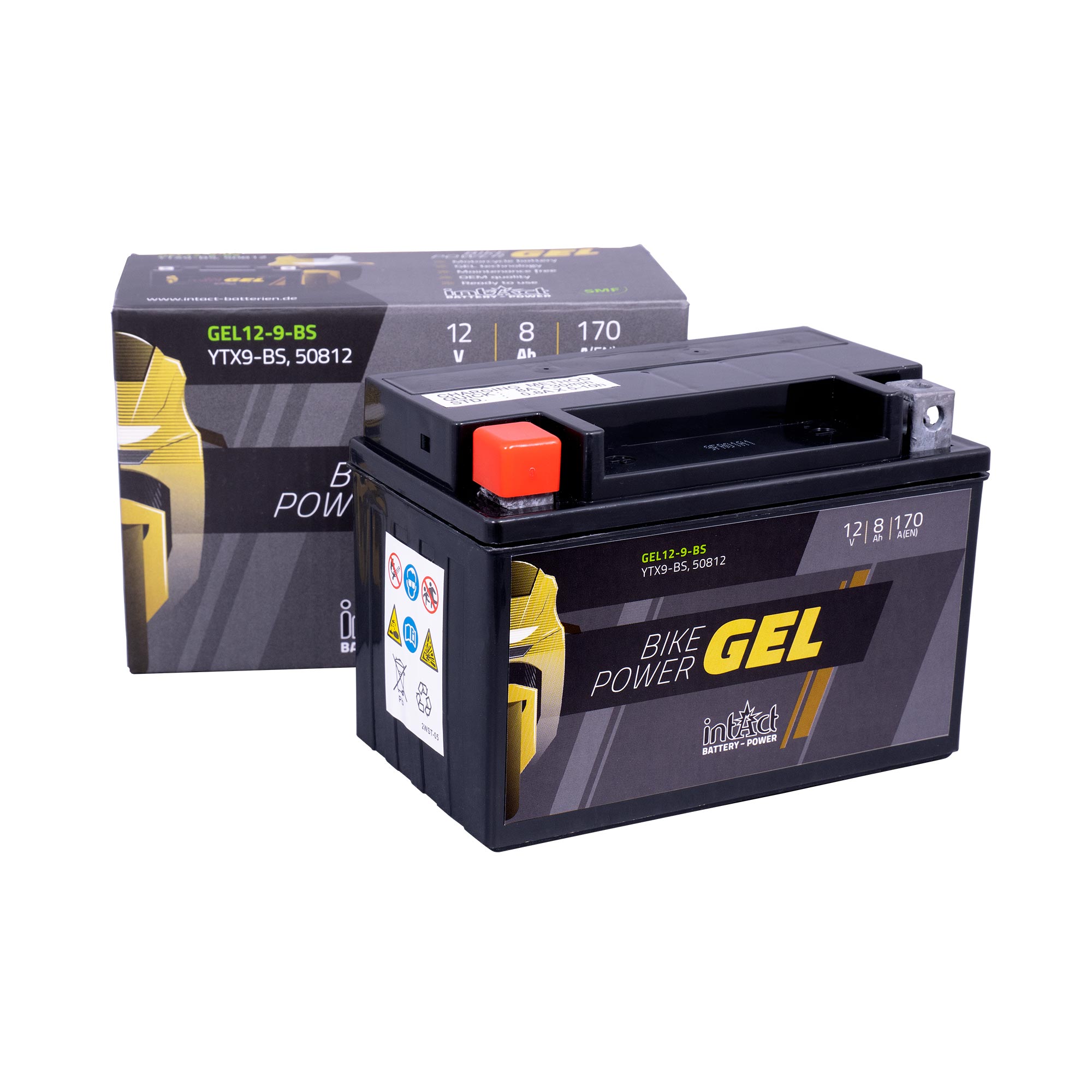 intAct YTX9-BS / 50812 Gel Bike-Power Battery - Image 2