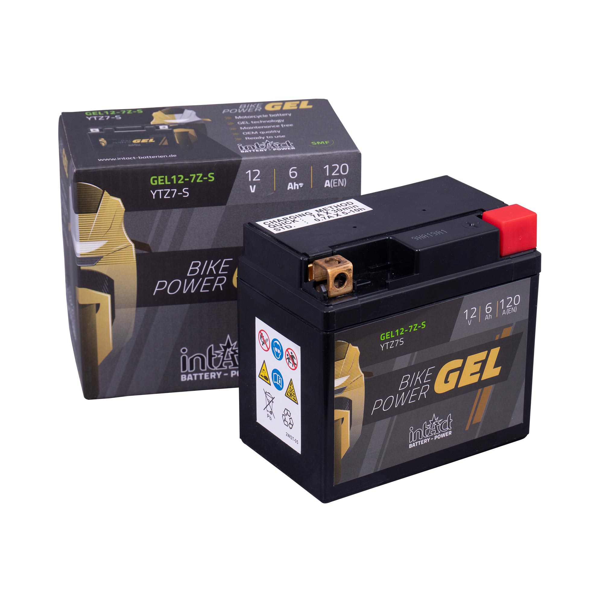intAct YTZ7-S Gel Bike-Power Battery - Image 2