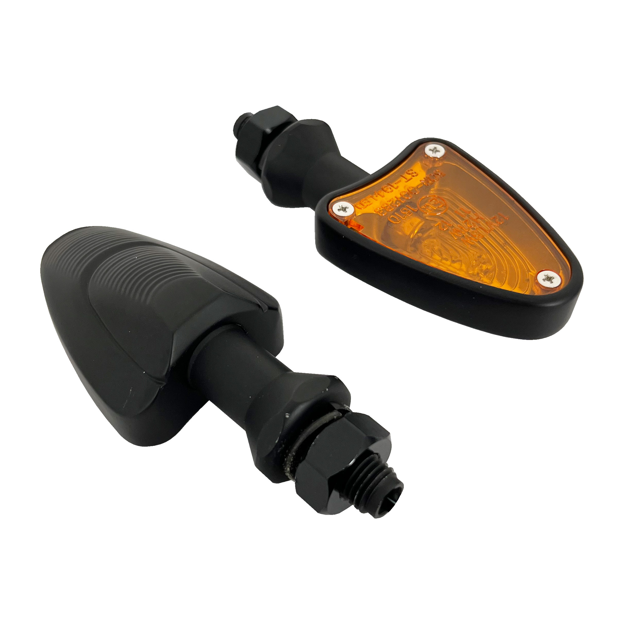 Bike It Shark Head Indicators With Black Body And Amber Lens