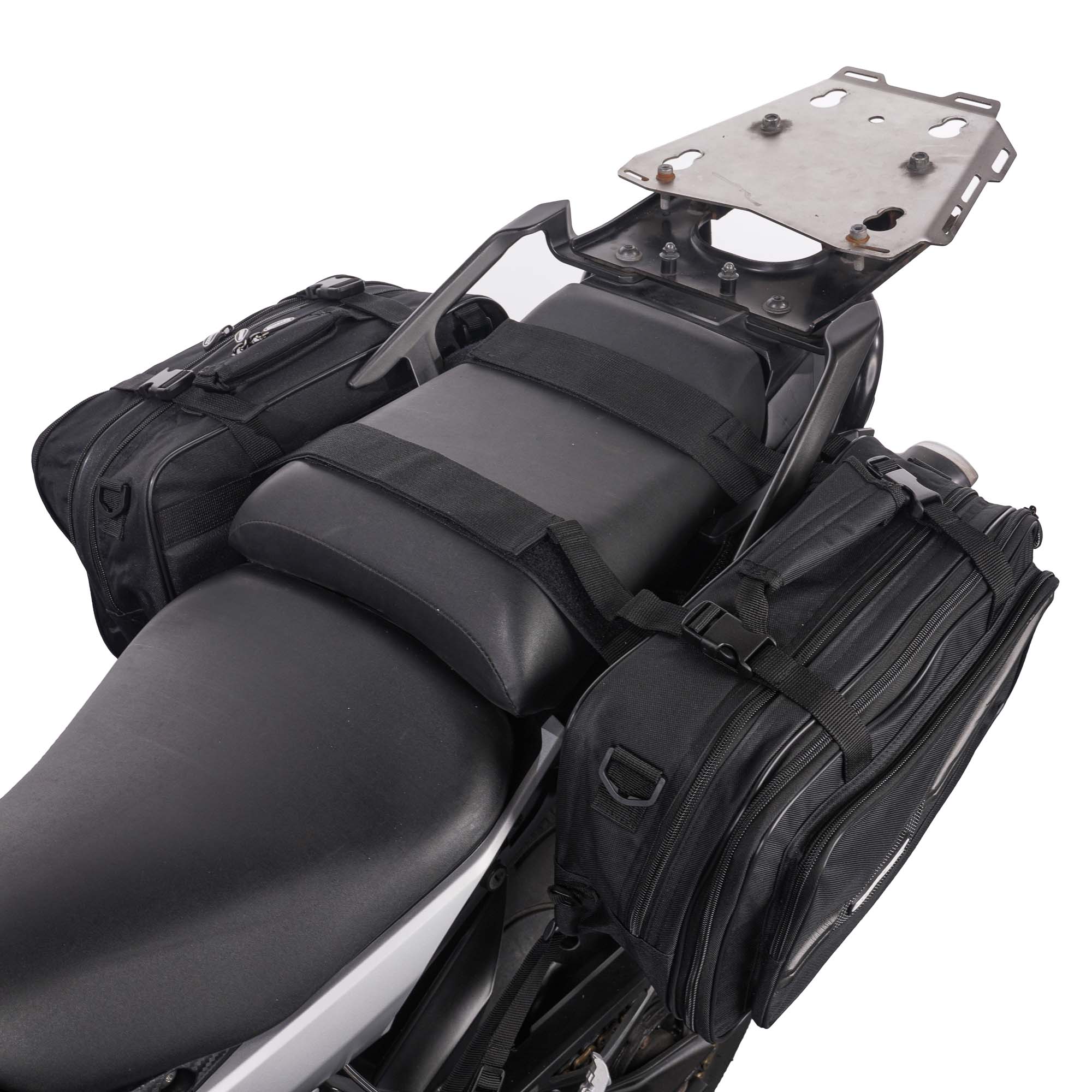 BikeTek Soft Luggage 'Diablo' Saddle Pannier Bags (2x 21L Capacity) - Image 4