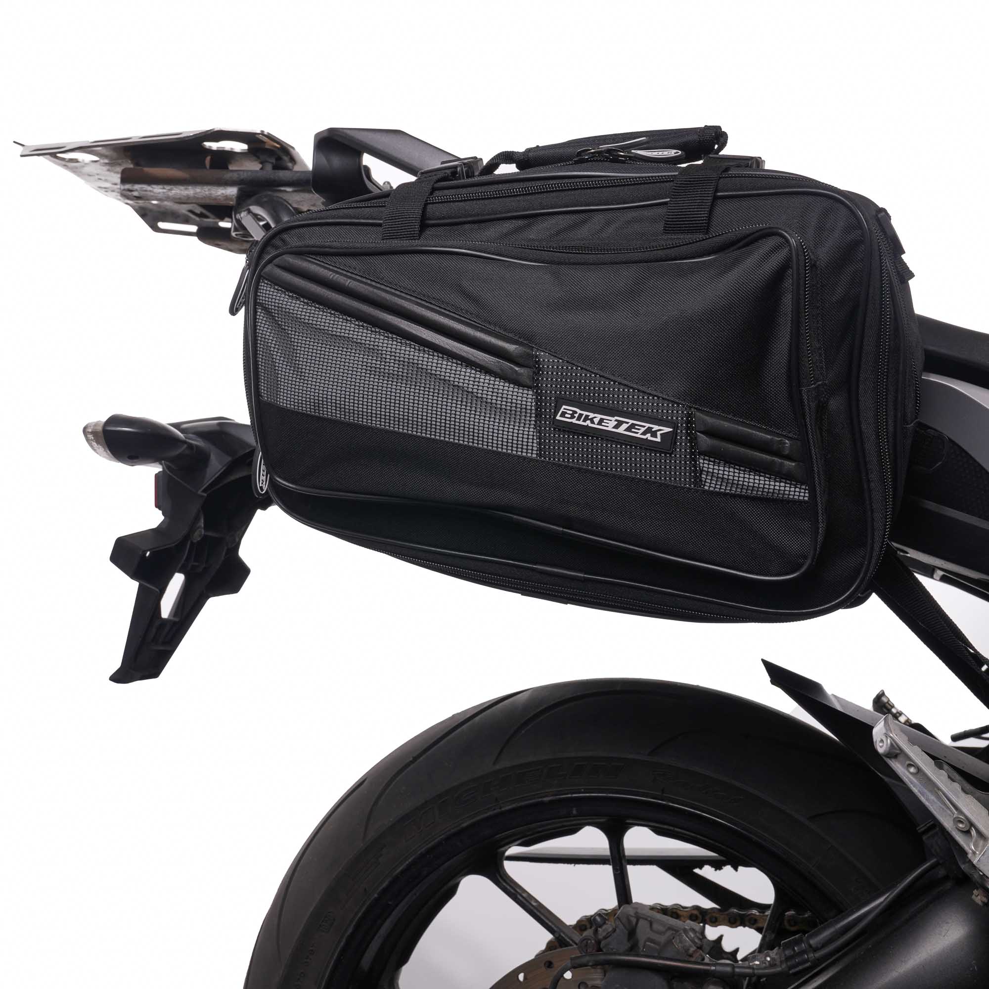 BikeTek Soft Luggage 'Diablo' Saddle Pannier Bags (2x 21L Capacity) - Image 7
