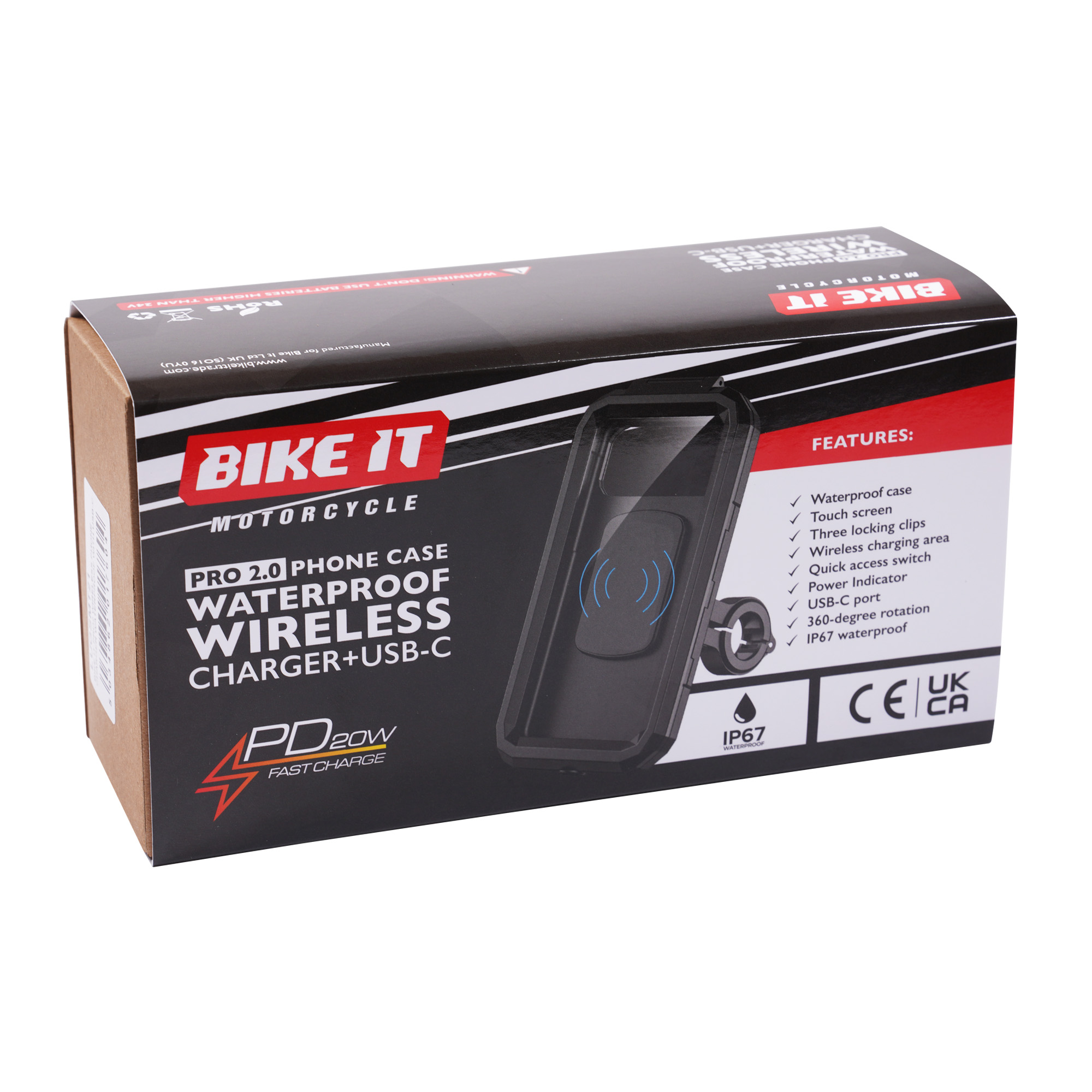 Bike It Pro2 Wireless Phone Charger Waterproof with USB-C - Image 5
