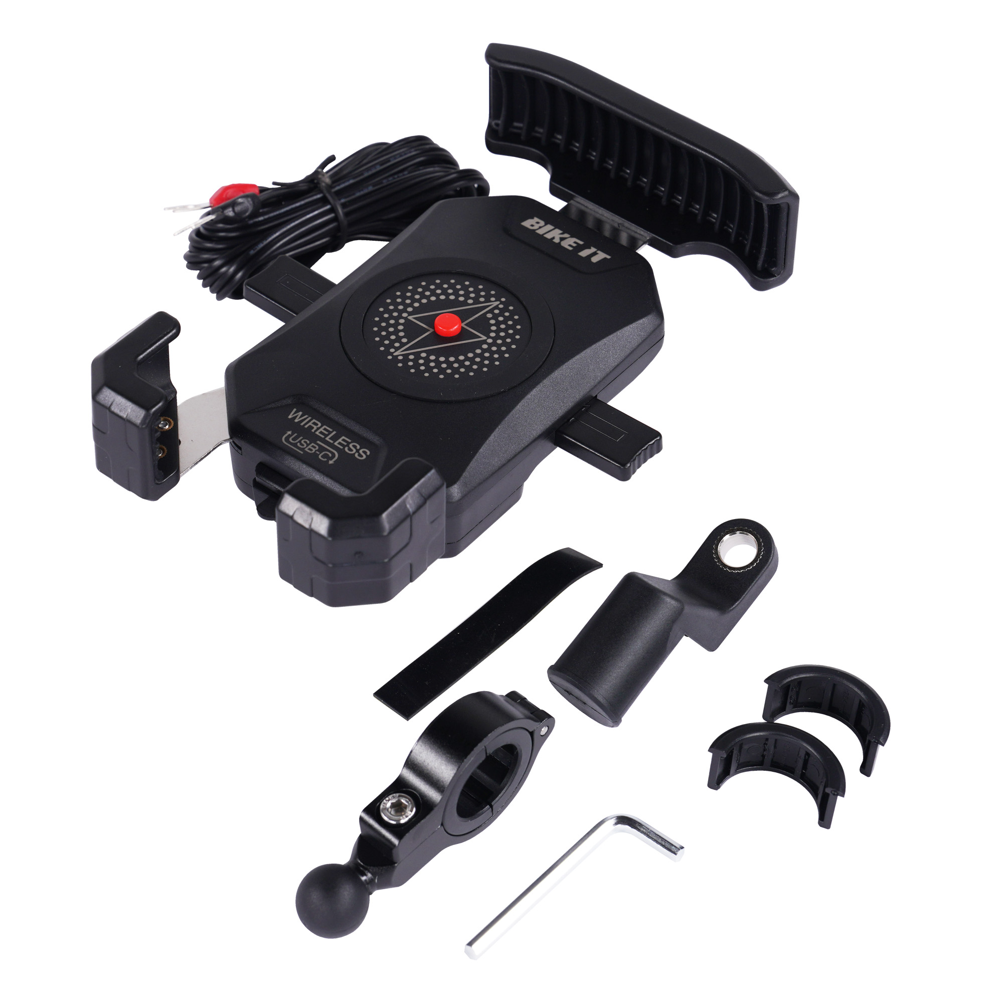 Bike It Universal Phone Holder Wireless Qi Charger + USB-C - Image 5