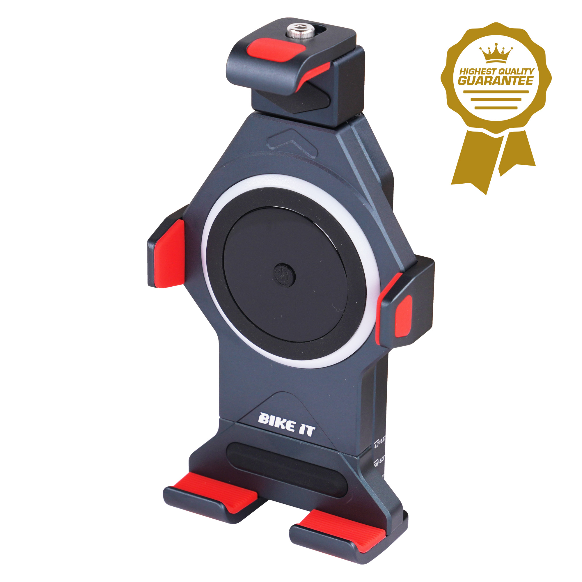Bike It High Grade Phone Holder 15W QI Wireless Waterproof Charger + Vibration Dampers - Image 2