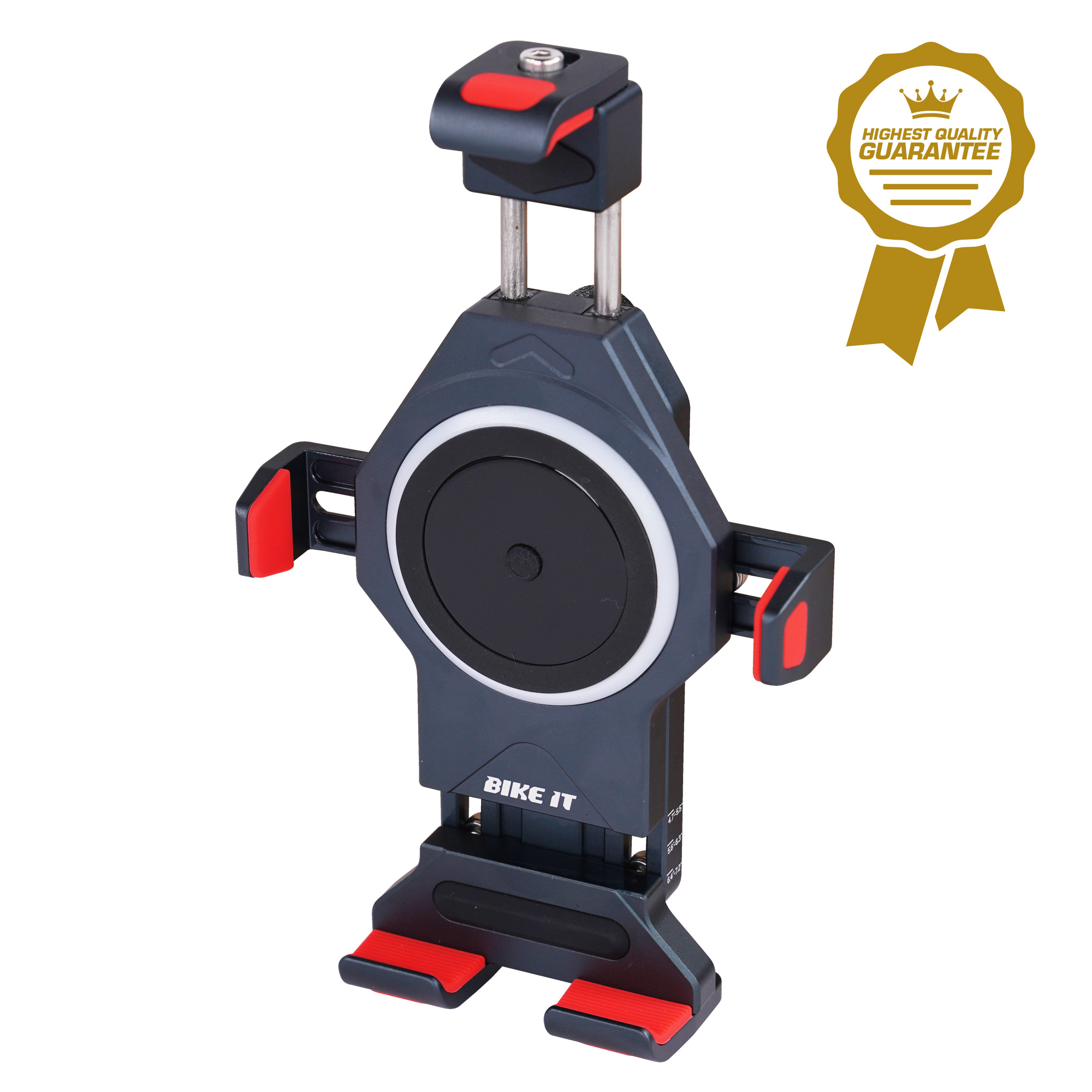 Bike It High Grade Phone Holder 15W QI Wireless Waterproof Charger + Vibration Dampers - Image 3