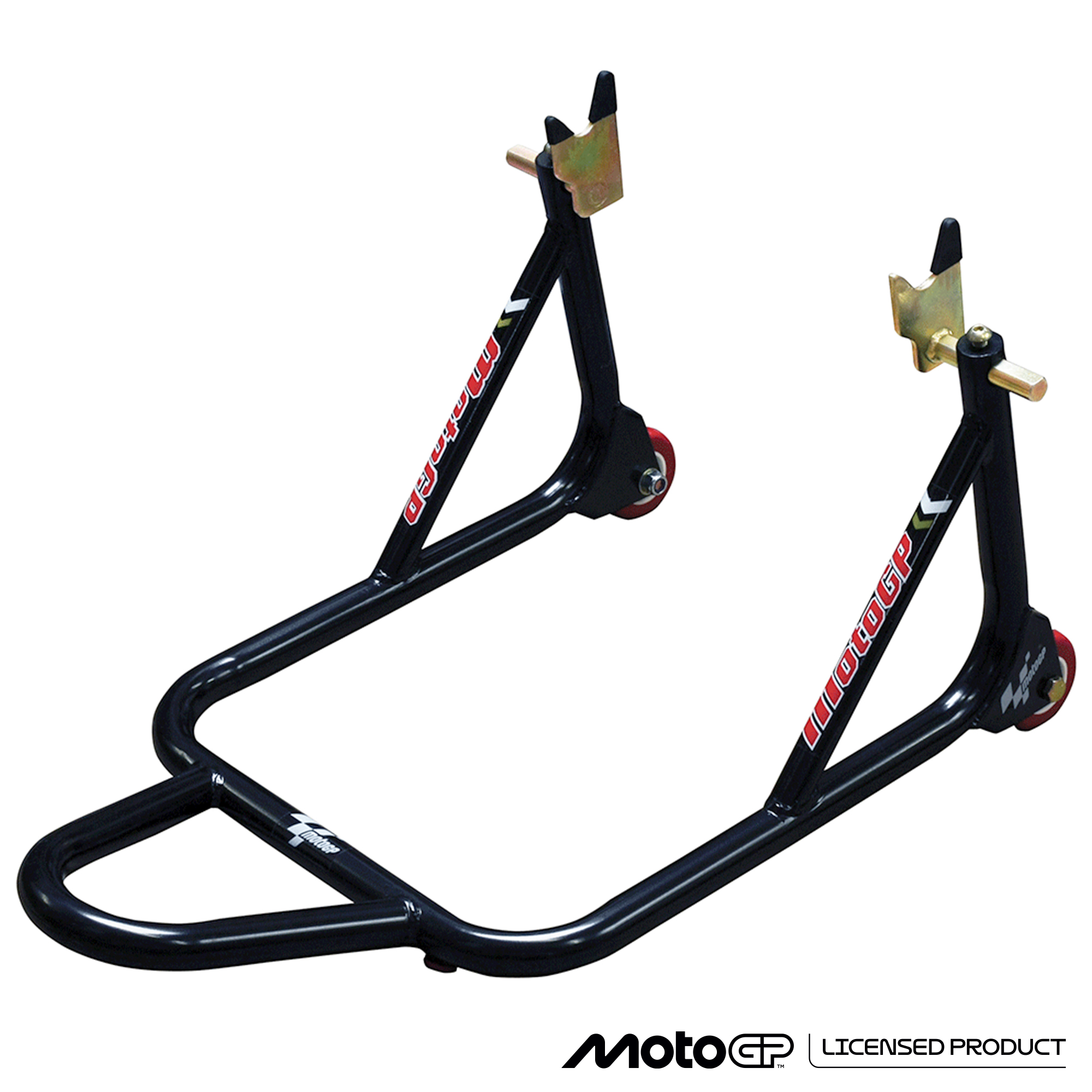 MotoGP 1 Piece Bobbin Spool Fitment Rear Track Paddock Stand - Black