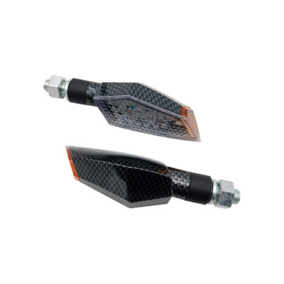 Bike It LED Claw Indicators With Carbon Effect Body And Clear Lens