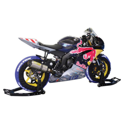 BikeTek Aluminium Box Section Front Paddock Stand – Black