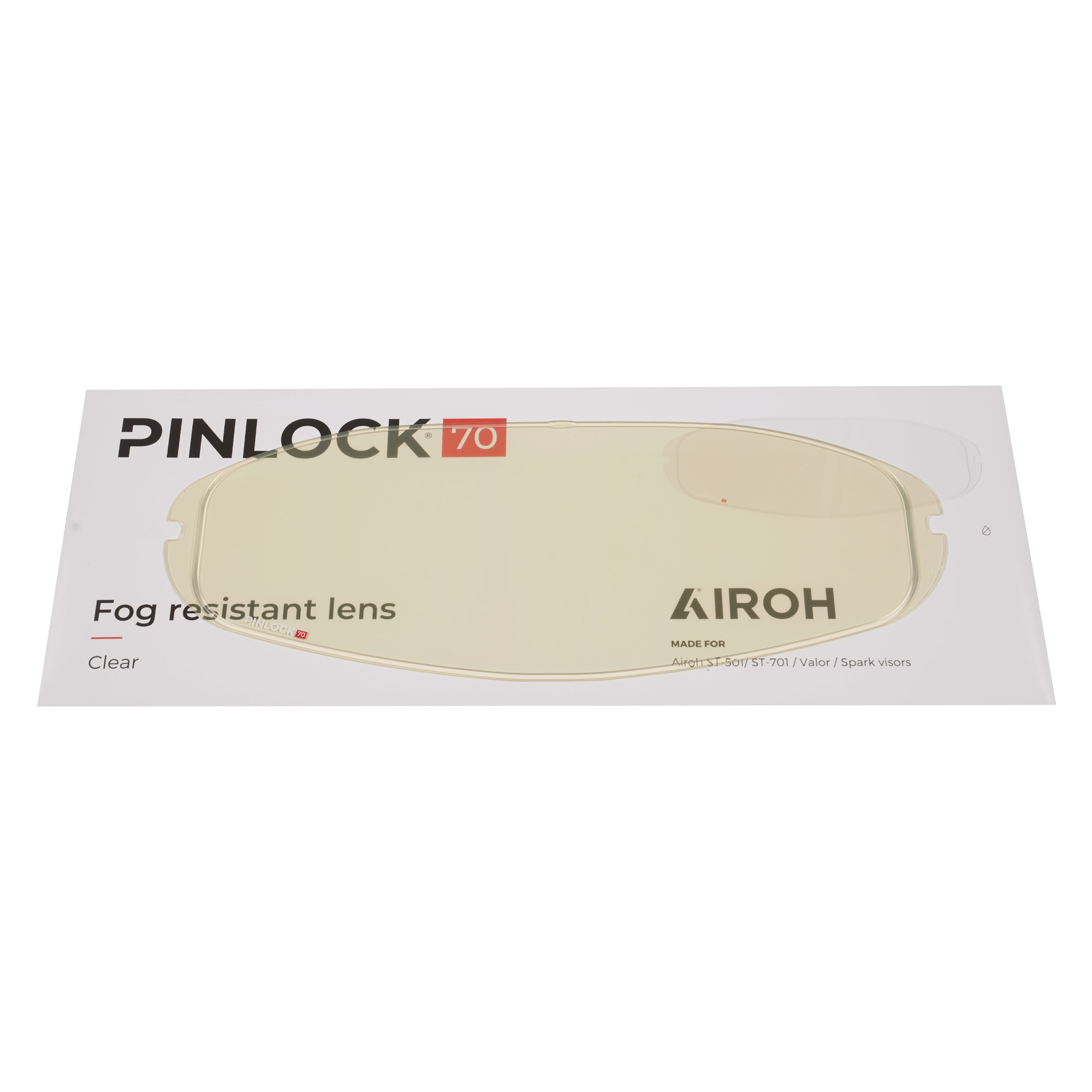 Pinlock Original 70 Fog Resistant Lens - Airoh Valor / ST701 - Image 2