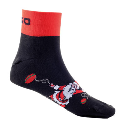 Eigo Thermolite Santa Socks Black / Red – Medium (39-42)