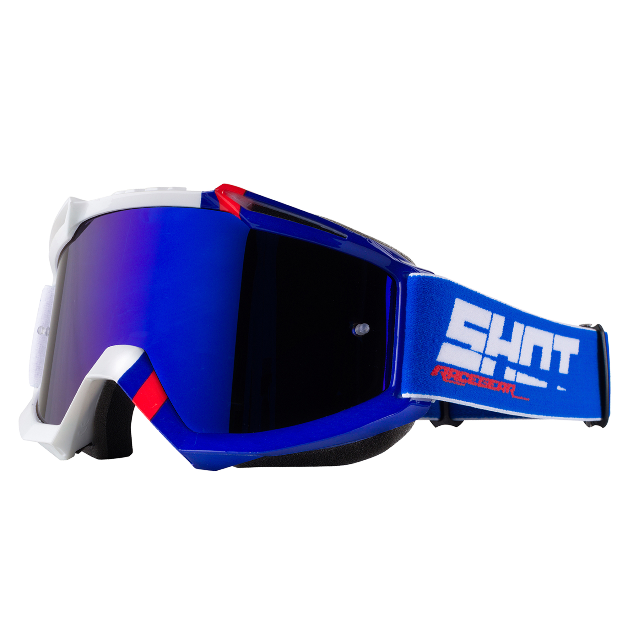 Shot Iris Glossy MX Goggles - Sound Blue Red
