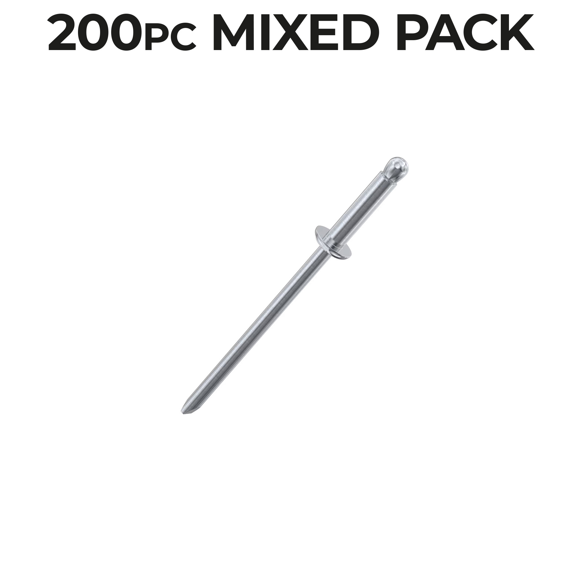 Bike It Rivet Pack (200Pcs) Mixed Sizes - Image 2