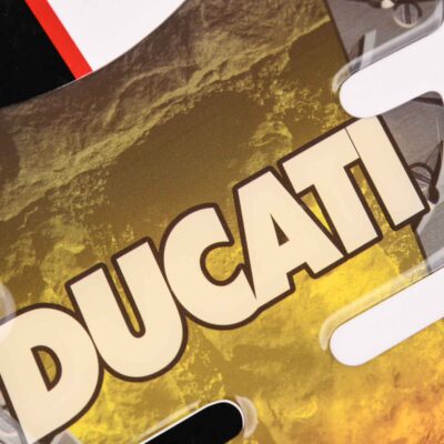 Bike It ‘Ducati’ Tank Pad (Metal Effect)