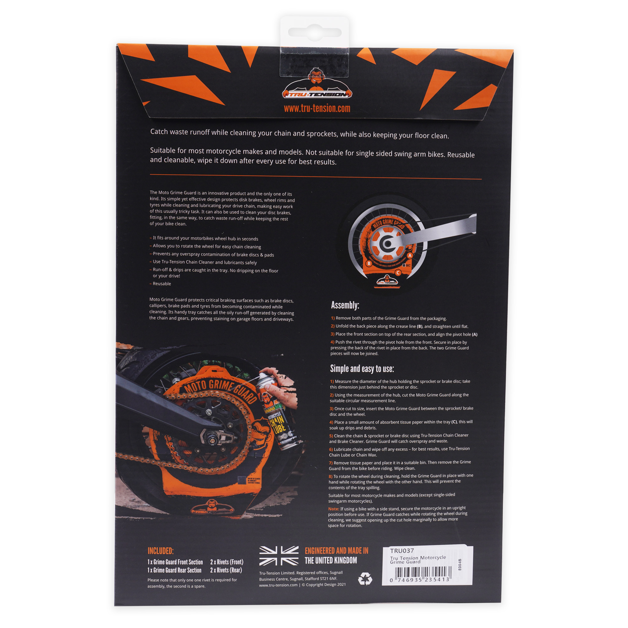 Tru Tension Motorcycle Grime Guard - Image 6