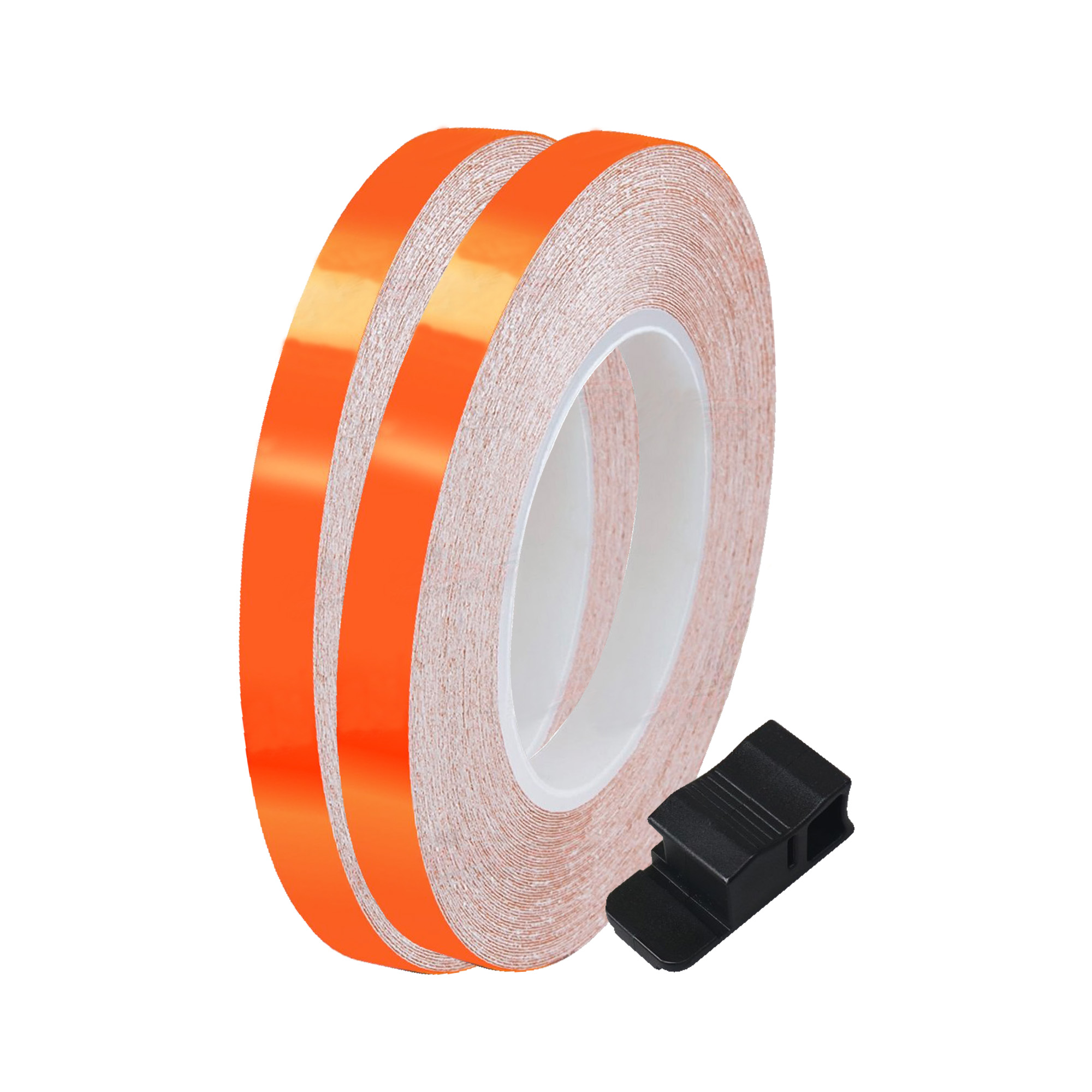 Bike It 7mm Orange Reflective Wheel/Body Stripes