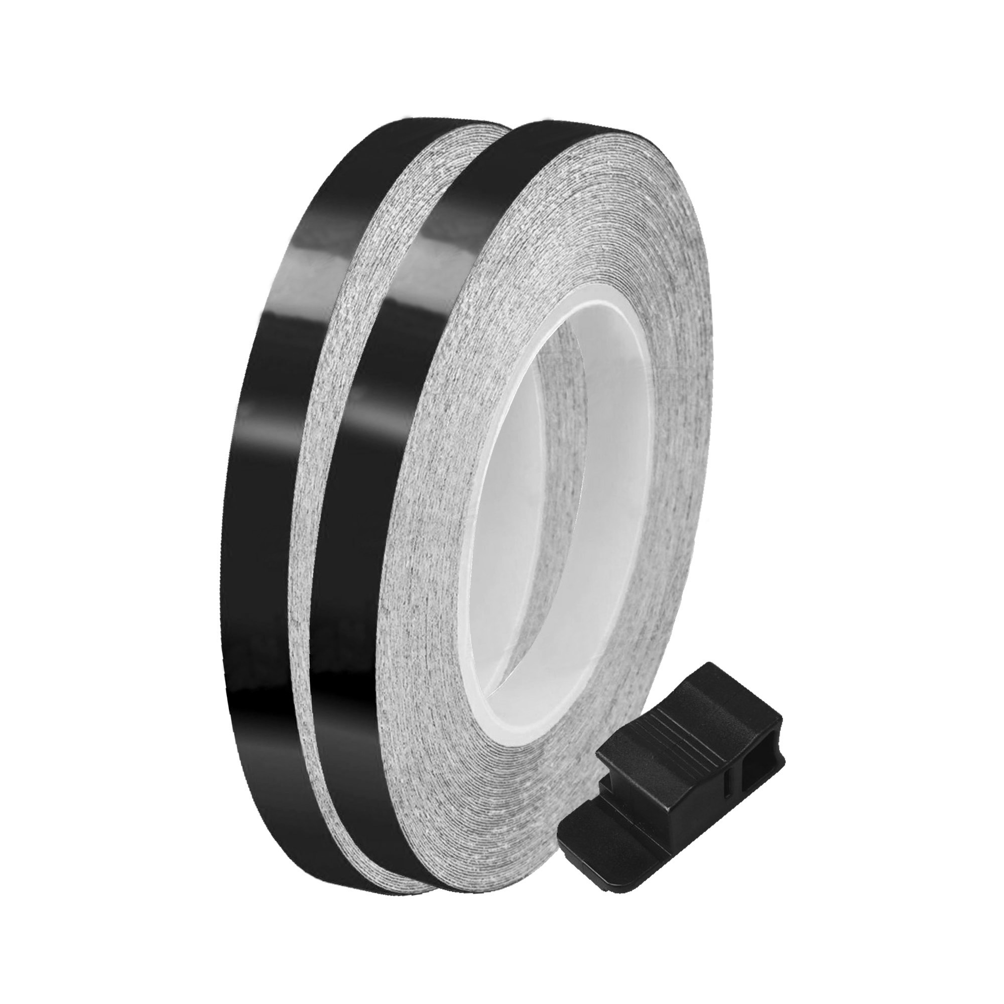 Bike It 7mm Black Reflective Wheel/Body Stripes