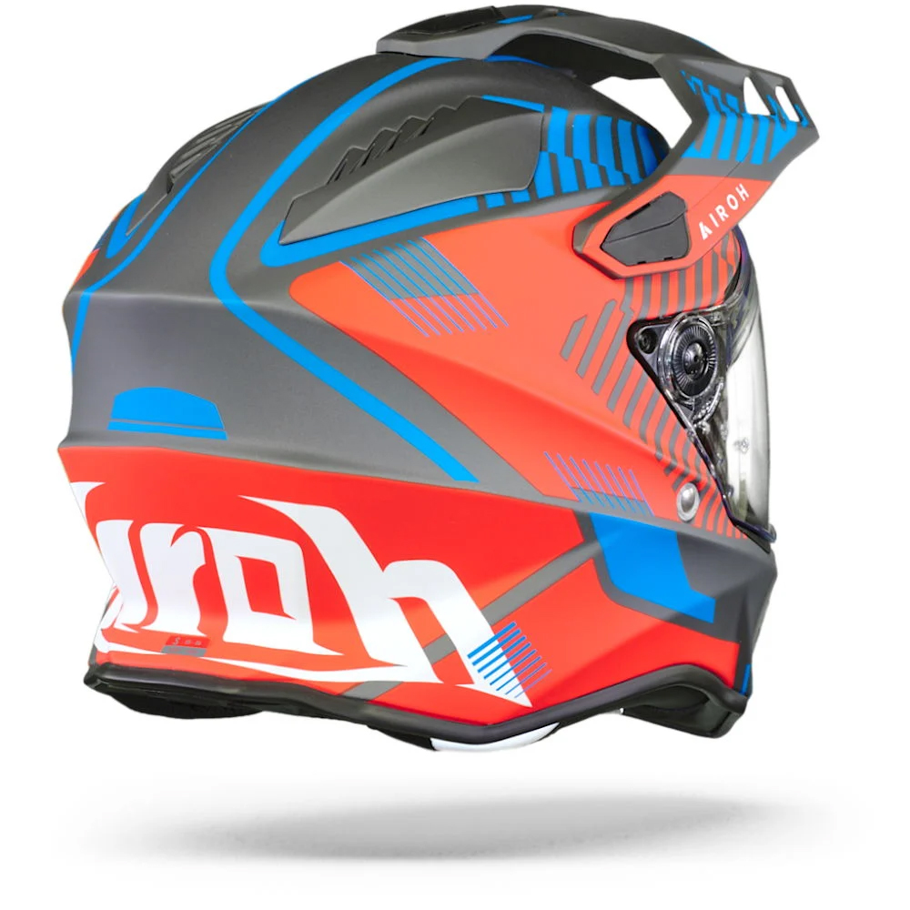 Airoh Commander Adventure Helmet - 'Boost' Red Blue Matt - Image 5