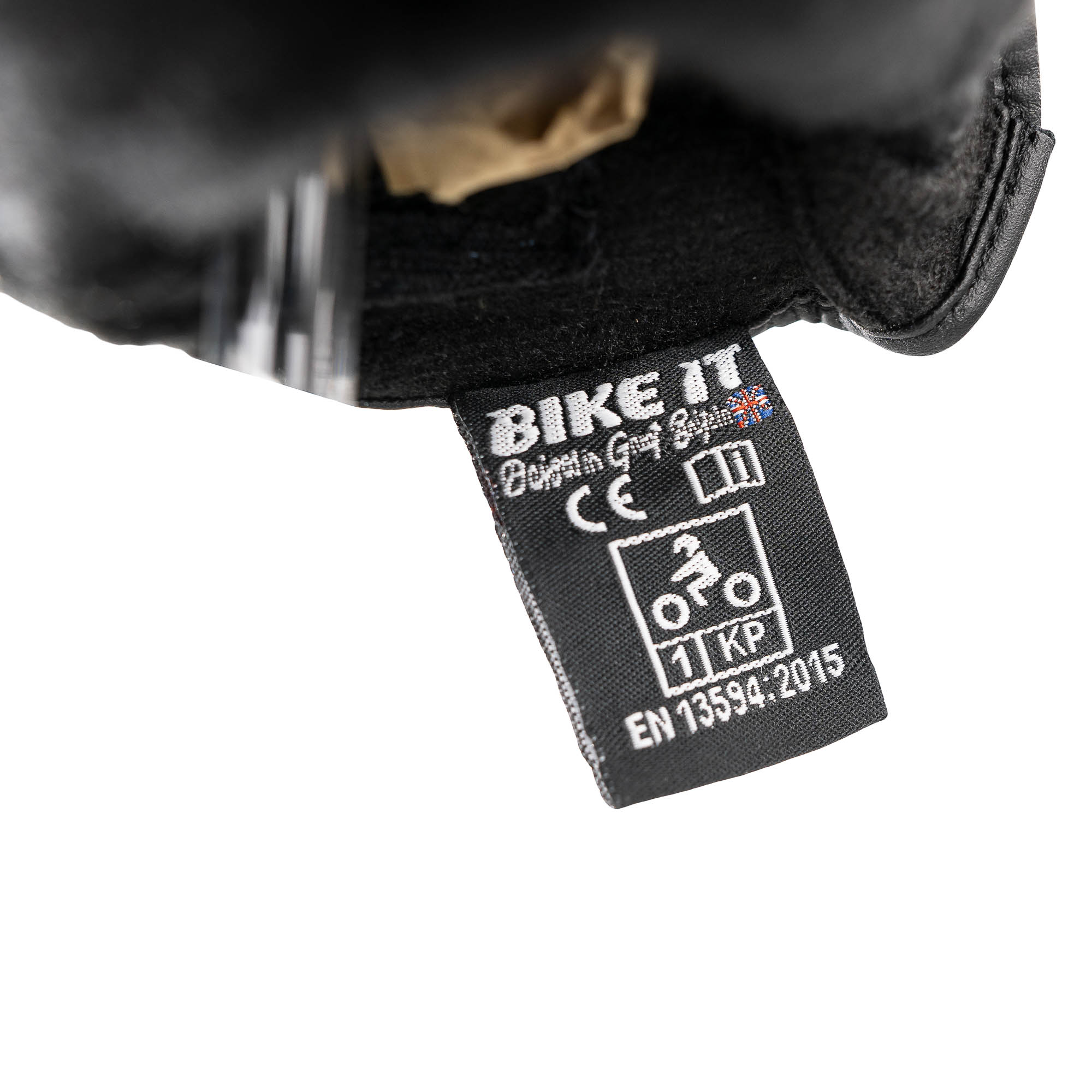 Bike It 'AMP' Road Leather Motorcycle Glove (Black) - Image 5